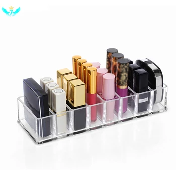 

8 Large Scale Blush Rack Transparent Acrylic Latrine Box Cosmetics Display Rack Eye Shadow Powder Lipstick Storage Box DWH5