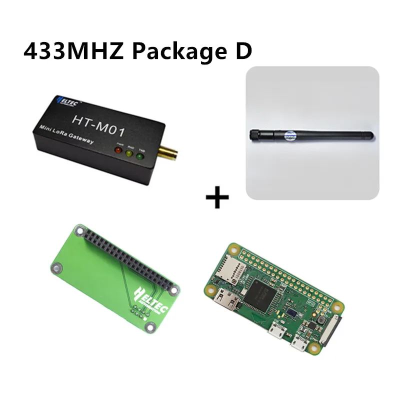 Мини 433/868/915MZ IOT Lora шлюз LoraWan SX1301 для Raspberry Pi с ESP32 Lora Node/STM32 Lora node/Iot умный дом - Цвет: 433MHZ Package D