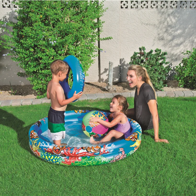 

Paddling Pool Inflatable Family Swimming Pool Children Oceans Ball Pool Sandbox Second Ring Pool Set