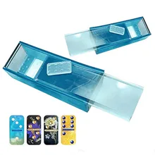 Caja de almacenamiento de dominó, Molde de resina Epoxy, molde de silicona para manualidades, herramientas de fabricación de artesanías, 1 Juego