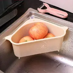 Gadget Kitchen Sink Caddy Strainer Sponge Holder Corner Leftovers Drain Bathroom Sinks Basin Cocina Accesorio Home Improvement