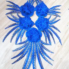 Блестки Многослойные трехмерные цветы ручной работы цветок аксессуары для одежды Новые вышитые наклейки на ткани