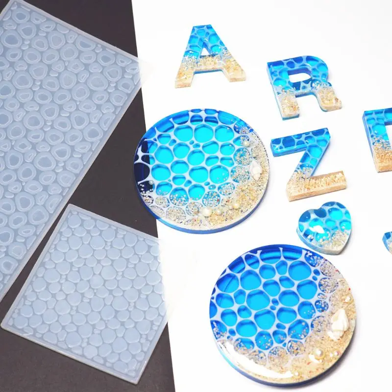 Handmade Water Wave Ripples Mold Epoxy Resin Ocean Theme Pendant Jewelry Making