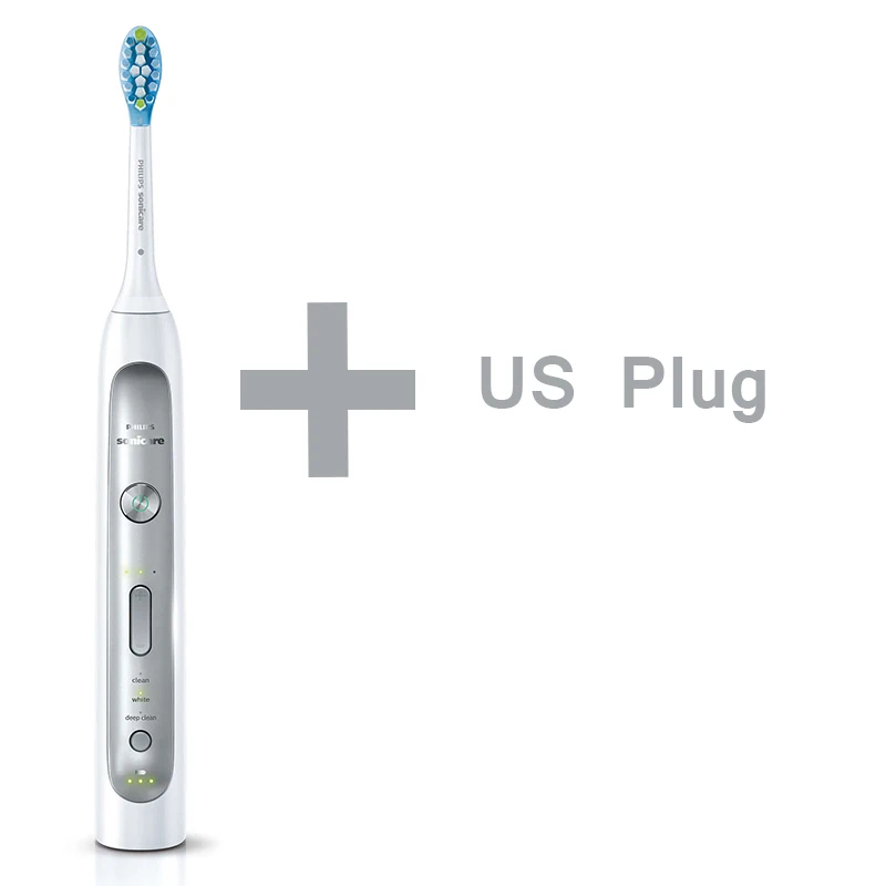 US PLUG Philips Sonicare HX9172/19 электрическая зубная щетка FlexCare Platinum Sonic с 3 режимами датчика давления для взрослых/детей - Цвет: US PLUG