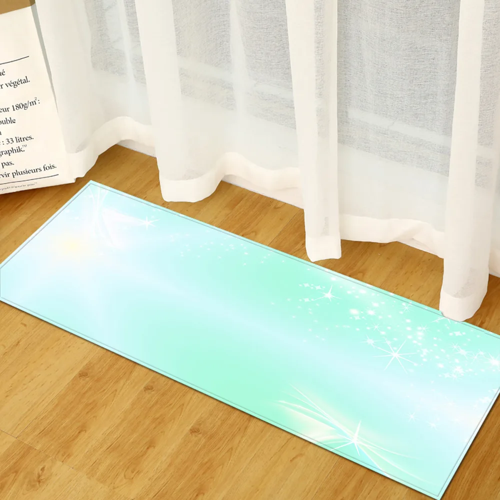 Thregost 3D противоскользящая кухня столовая комната коврики в полоску принт фланелевый ковер длинный прочный современный домашний декор Коврики для пола