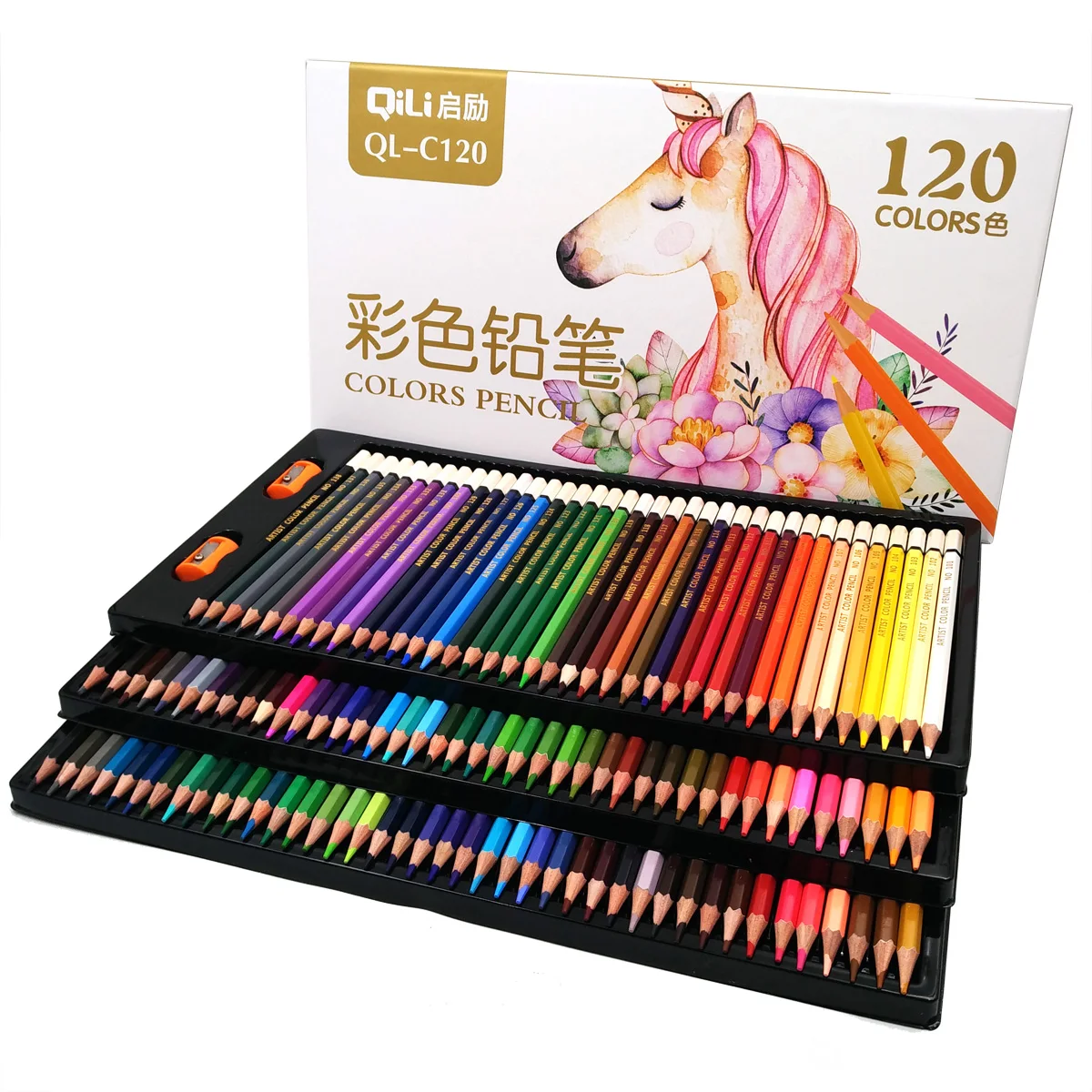 120/150 Color Pencils Profesional Set 36-72 Colors Oil Colored Pencil Soft  Core Ideal for