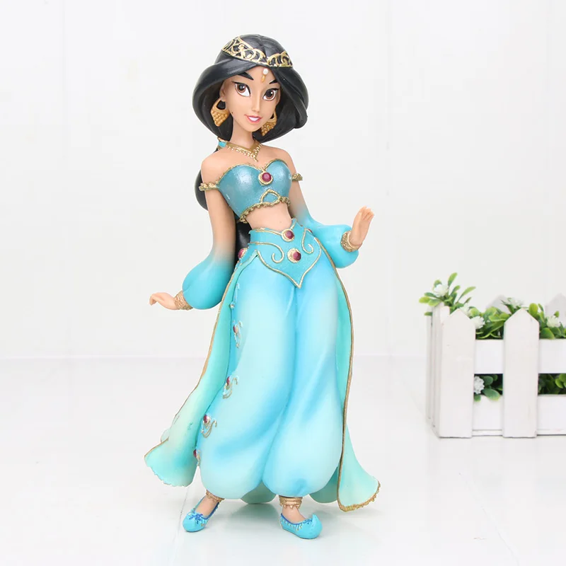 19 см Фигурки принцесс запутанная Рапунцель Золушка Аладдин принцесса Мулан ПВХ Фигурки игрушки куклы украшения детский подарок - Цвет: Aladdin