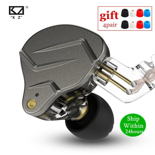 Kz Zsn Pro Metal Earphones 1ba+1dd Hybrid Technology Hifi Bass Earbuds In  Ear Monitor Headphones Sport Noise Cancelling Headset - Earphones &  Headphones - AliExpress