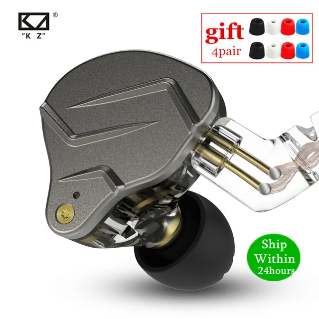 Newest KZ ZSN PRO 1BA+1DD Hybrid technology HIFI Metal In Ear Earphones Bass Earbud Sport Noise Cancelling Headset ZS10 PRO ZSX 1