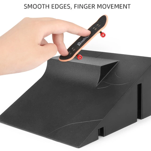 Fingerboard Rail Park Stair Kit Stairs Mini Skateboards for Kids Skateboard Training Mini Board Game 4