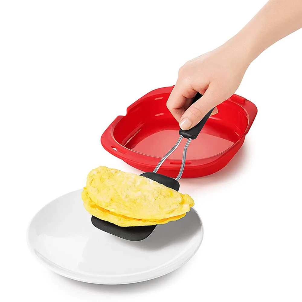 Силиконовая сковорода для омлета силиконовая для микроволновой печи Omelete Плесень инструмент яйцо рулон противень для выпечки яйцо рулон чайник Пароварка товары для дома