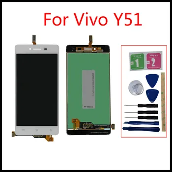 

High quality For Vivo Y51 LCD Y51 Pantalla Ekran Touch Screen Panel Assembly monitor Replacement Free repair tools