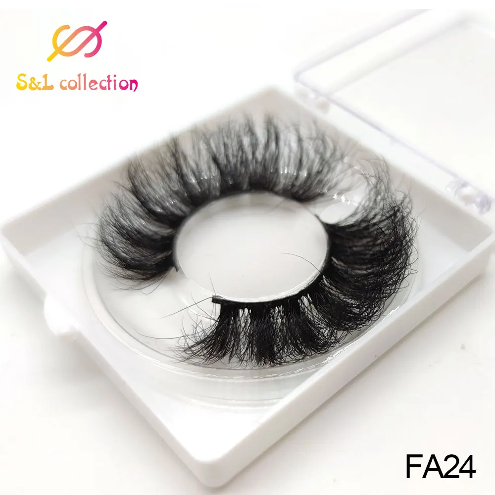 wholesale lashes mink 25mm lashes wholesale natural maquillaje make up free logo 25 mm mink eyelashes