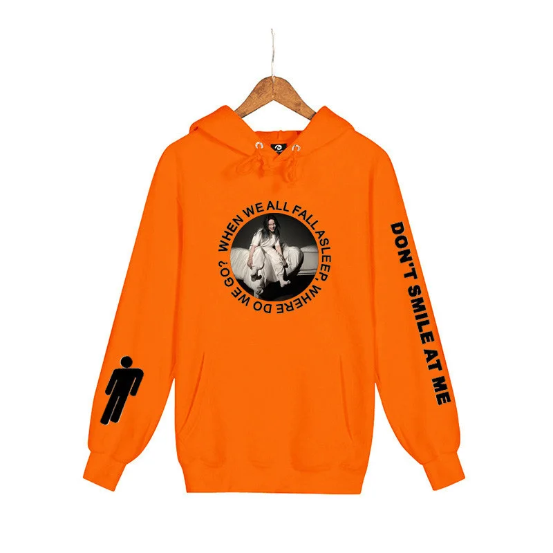 Новое поступление года; худи Billie Eilish с принтом для мальчиков и девочек; свитер; модная повседневная одежда; Лидер продаж; толстовки; Kpop