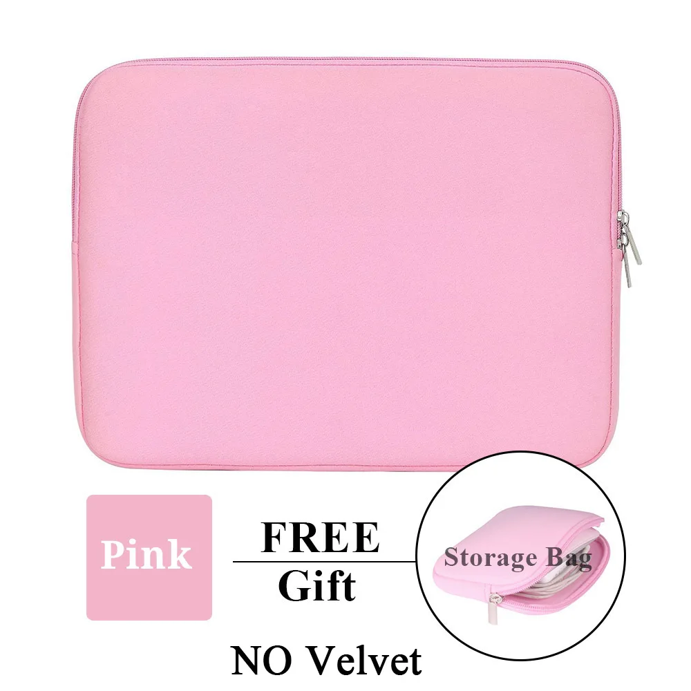Pink No Velvet Кейс для ноутбука, планшета, чехол, сумка, 11 дюймов, 12 дюймов, 13 дюймов, 15 дюймов, 15,6 дюймов, для Macbook Pro, Air retina, 14 дюймов, для Xiaomi, huawei, hp, Dell - Цвет: Pink No Velvet
