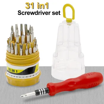 

Household multi-functional small screwdriver set 31pieces mobile phone computer maintenance hardware tool combination
