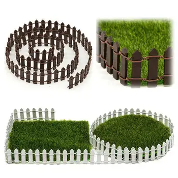 

Wood Fence Fairy Garden Miniature Decor Doll House Kit DIY Accessories Terrarium