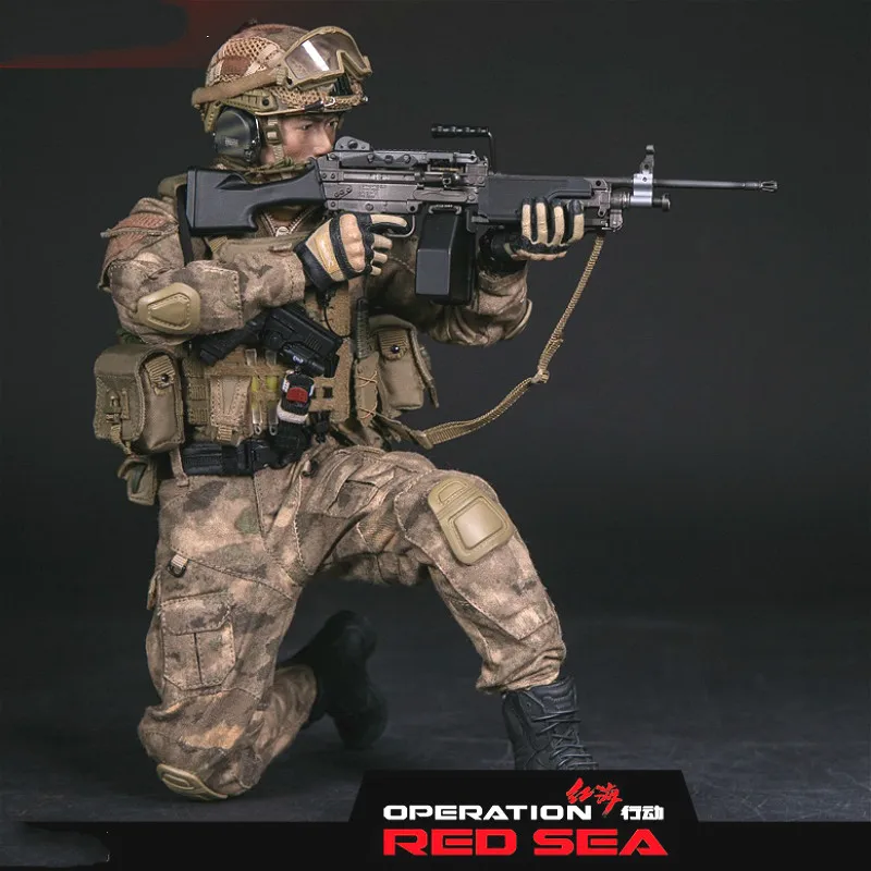 DAMTOYS 1/6 Red Sea Machine Gunner Чжан тяньде DMS007 Коллекционная фигурка
