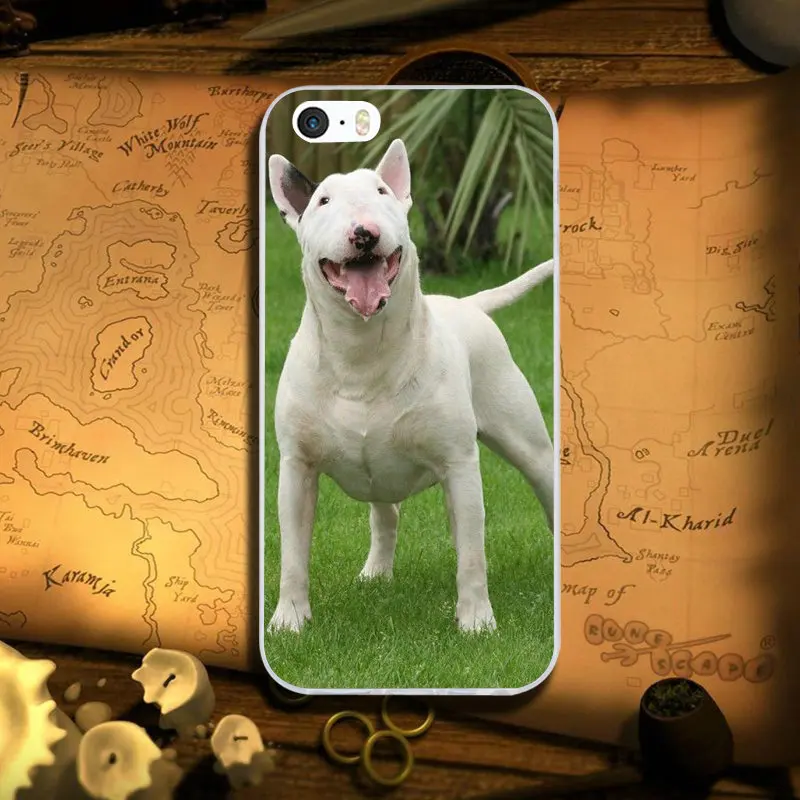 Image 9 Мягкие силиконовые чехлы из ТПУ для телефонов iPhone 6, 6 S, 8 Plus, 6S Plus, 7 Plus, 4, 4S, 5, 5S, SE, 5C, X, XR, XS Max, счастливые щенки бультерьера - Цвет: Image 9