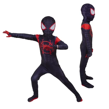 

Halloween Super Hero Kids Edition Cosplay Spider-Man Jumpsuit Tights COS Clothing Headgear Breathable Fabric 3D Digital Printing