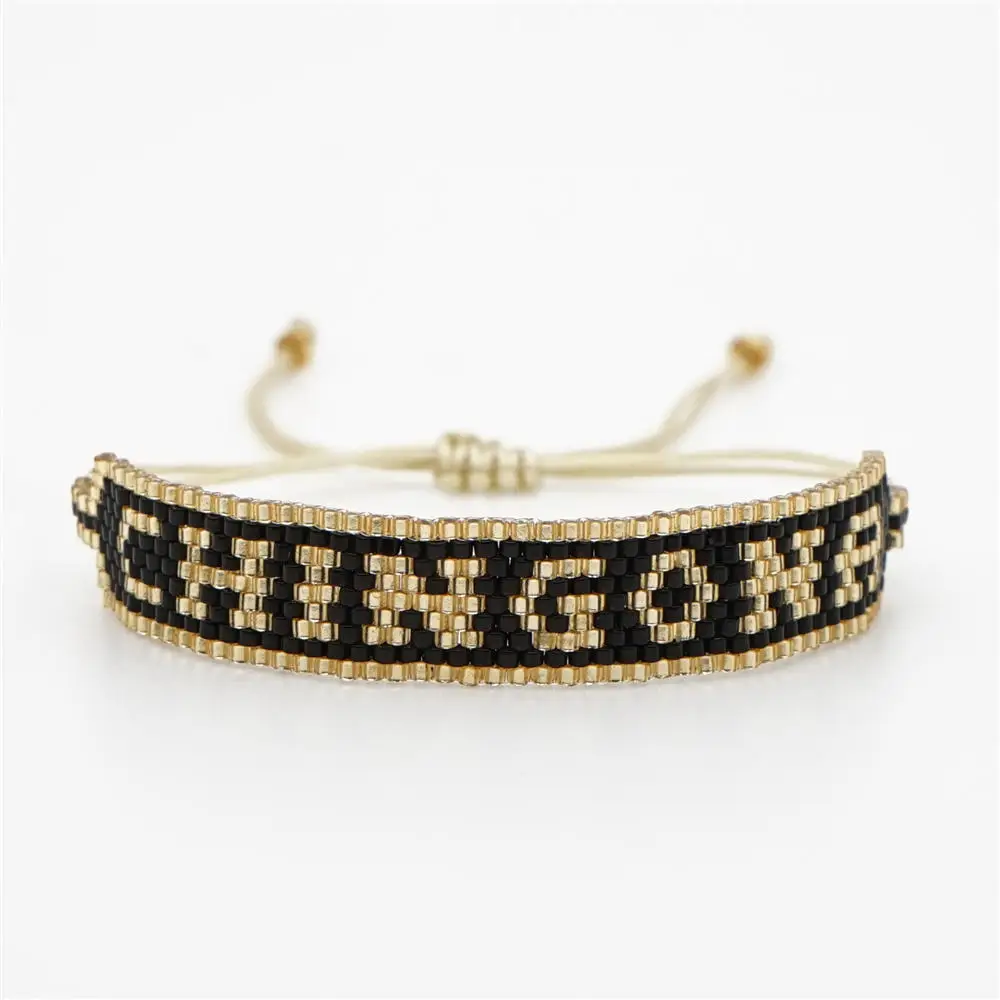 SHINUSBOHO MIYUKI Pulseras мужской CHINGONA-power браслет с буквами Mujer Moda Турецкий Дурной глаз браслет женский Bileklik Insta ювелирные изделия - Окраска металла: MI-B190507B