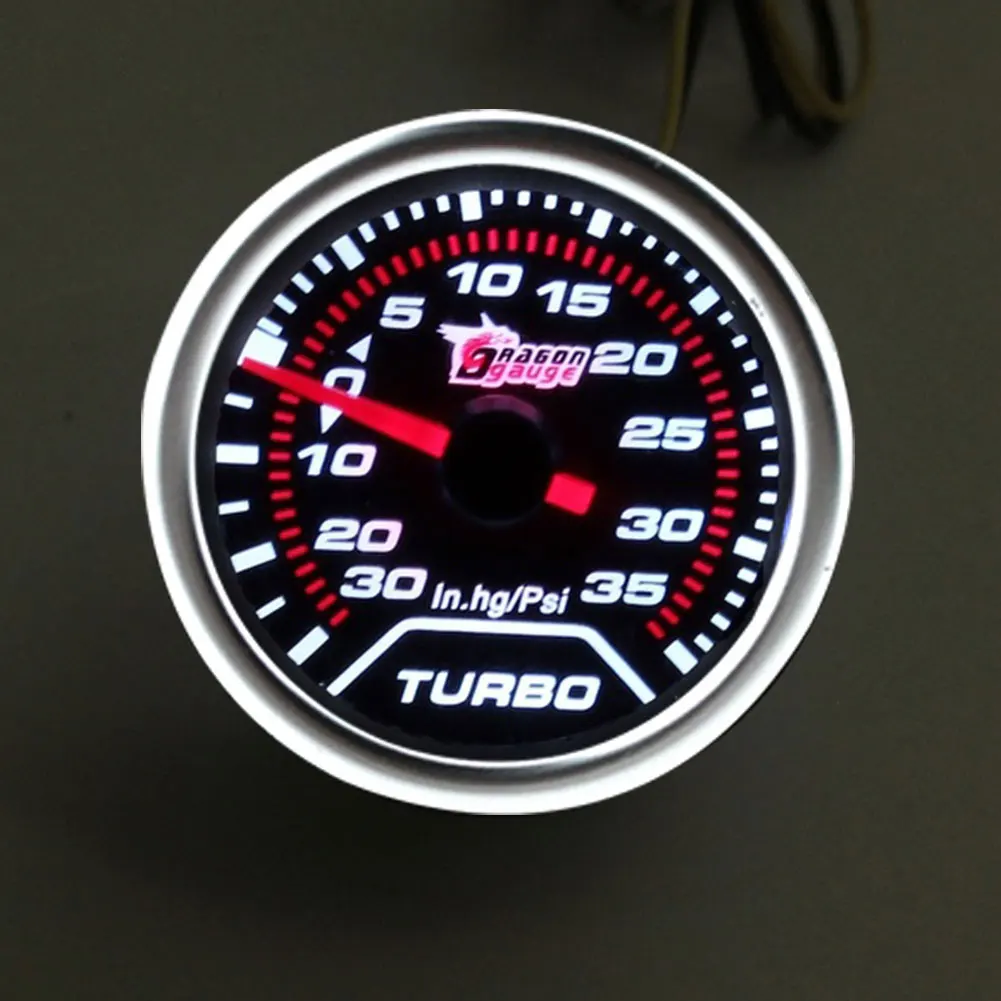 Модифицированный инструмент Boost Gauge Универсальный Мотометр двигатели SUV " 52 мм красный указатель