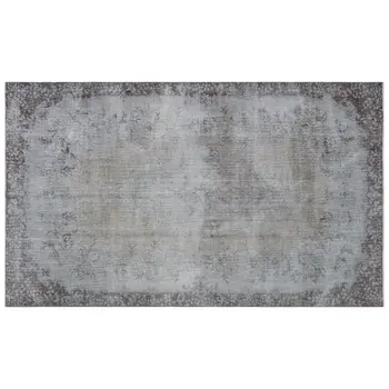 

Handmade Gray Vintage Overdyed Turkish Area Rug 188x315 Cm-6'2''X10'4''