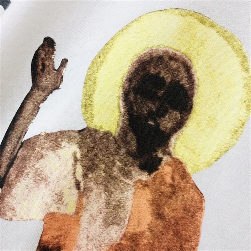 Красные буквы 3D цифровая печать Kanye West Jesus Is King футболки летний стиль хип-хоп белая футболка Jesus Is King футболки