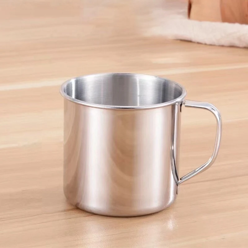1pcs 1 шт. кофейная чашка из нержавеющей стали, бутылка для питьевой воды, чашка - Цвет: 1pcs