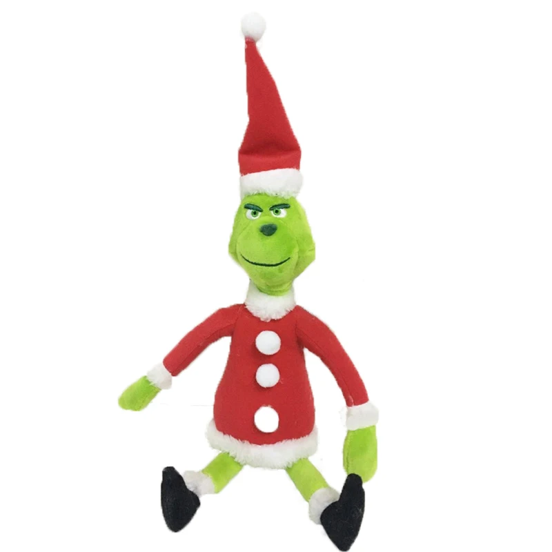 18-38 см Grinch рождественские подарки Grinch Who украли Рождественская Кукла Фильм Young Beans Плюшевые чучело куклы Животные коллекционные игрушки - Цвет: 38cm SDM-Grinch