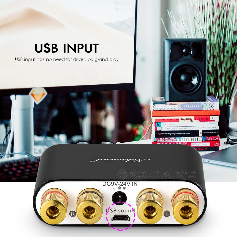 Nobsound NS-10G Mini Bluetooth 5.0 Verstärker TPA3116 HiFi Stereo Digital Audio Endstufe unterstützt USB-Soundkarte 50W*2 – Detail 5