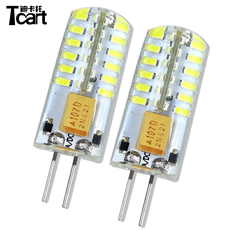 Tcart 2 шт. мощные дневные ходовые огни G4 Hp24w 32 4014 12 В g4 светодиодные лампы