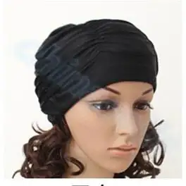 Women's Long Hair Swim Cap, Stretch Hat, Drape, Bathing, Swimming Cap, Stretch, Sports, Seaside Fold, Sexy Lady, Girls 2