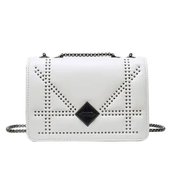 

Bags for Women 2020 New In Crossbody Easy Matching Rivet Flap Bag Large Capacity Chain Lady Shoulder Bag