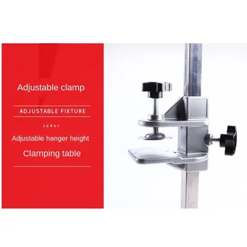

Pet Grooming Arm Foldable with Clamps Loop Noose Silver for Kitten Puppy Bath