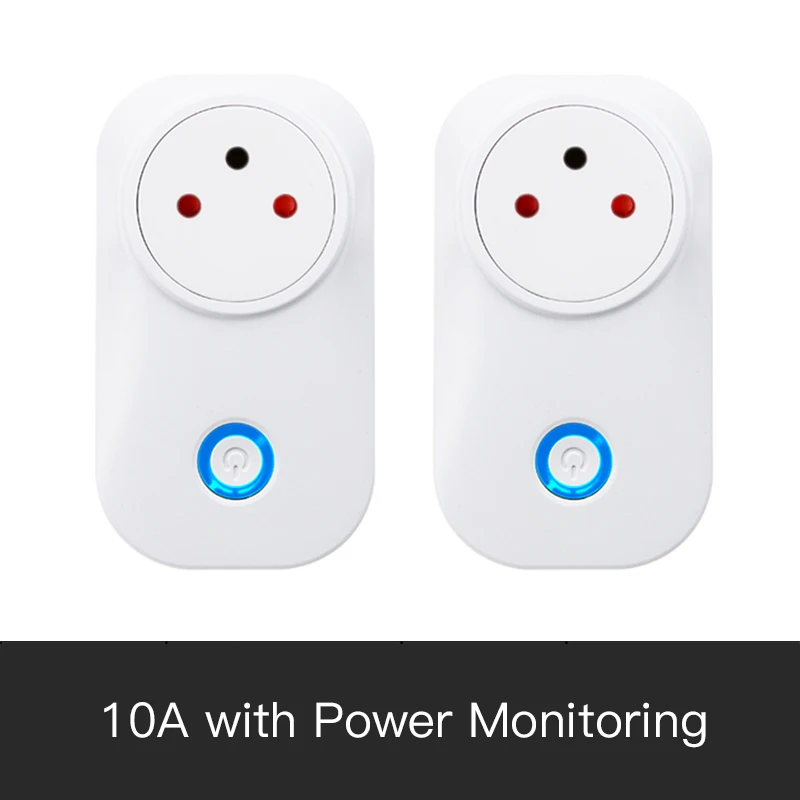 10A-2PCS FrankEver Tuya Cloud 10A 16A Israel WiFi умная розетка монитор питания беспроводной разъем работает с Alexa Google Home приложение Smart Life - Цвет: 10A-2PCS