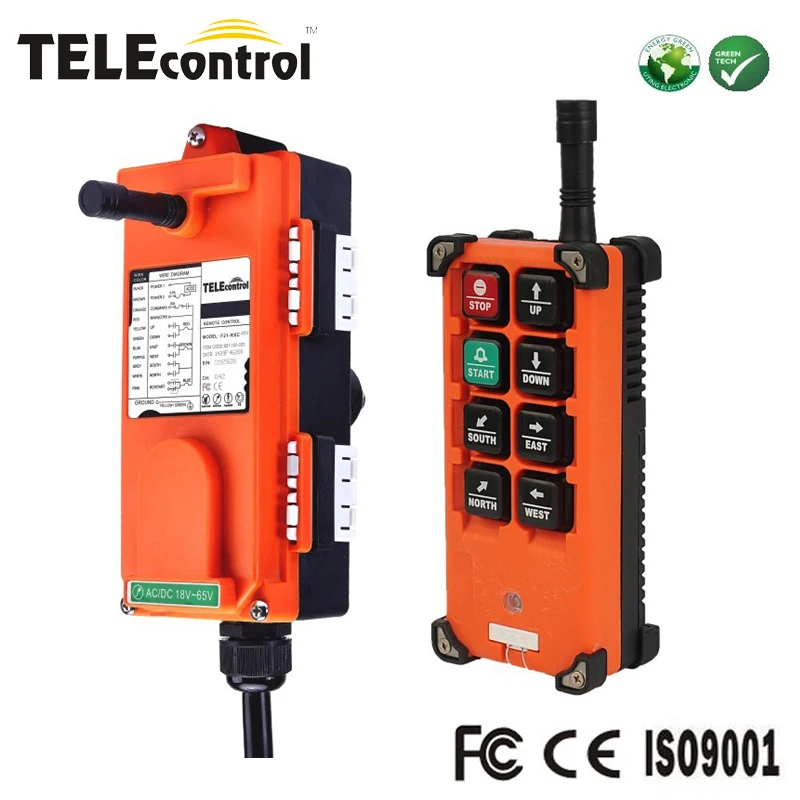 TELEcontrol F21-E1B high quality 6 single speed 3 axis wireless industrial radio remote control f21e1b for crane electric hoist afbeelding