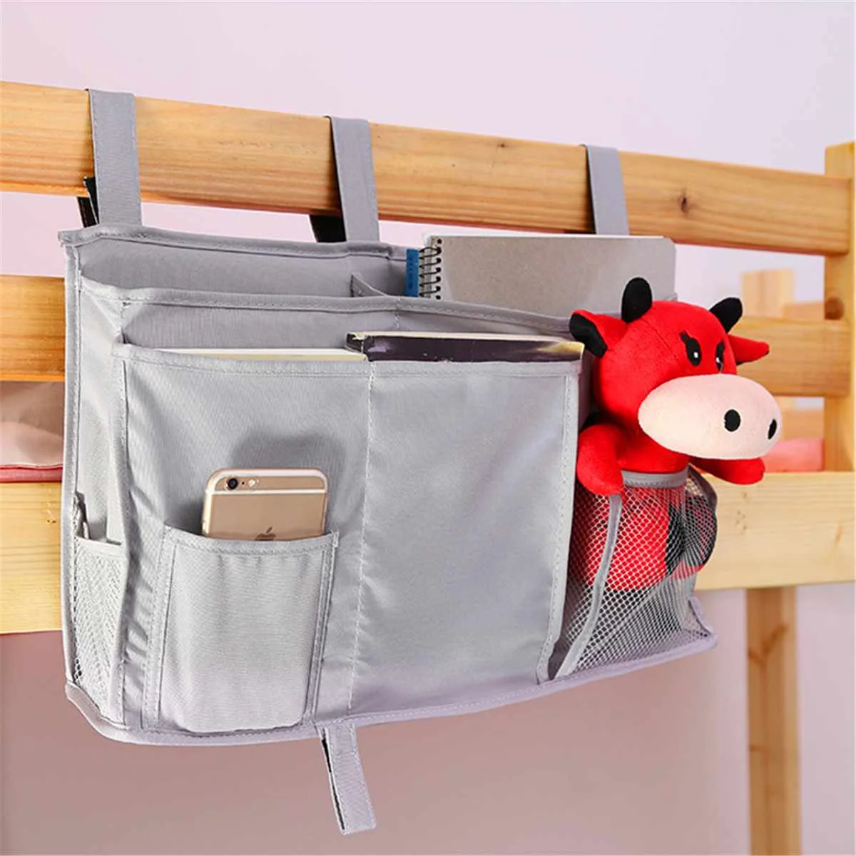 Hanging storage bag Bedside Storage Organizer Dormitory Phone Book Magazine  waterproof Oxford cloth Storage Bag Holder|Storage Bags| - AliExpress