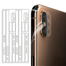 Новинка, ультратонкая прозрачная наклейка для iPhone X, XS, MAX, боковая пленка, наклейка для iPhone 11, 11Pro, Max, ледяная пленка, наклейка