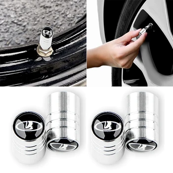 

4pcs SIlver AutoTire Valve Core Cover Caps for Lada VESTA Niva Kalina Priora Granta Largus Car Accessories Automobile Gadgets