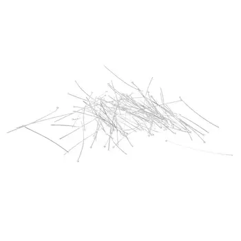 

100Pcs 50mm Silver Plated Ball Head Pins Spacer Beads for Jewelry Making