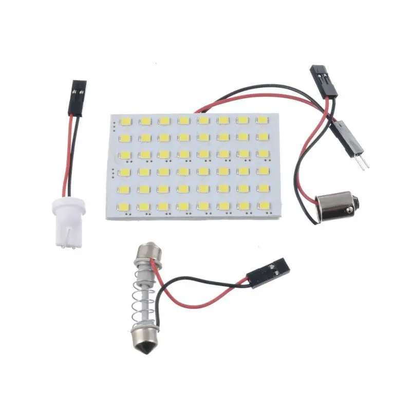 Automobile LED Flat Reading Lamp 1210 48smd 3528 48 Lamp Panel Compartment Light LED Roof Lamp Car Accessories Car Lights