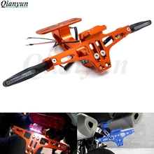 Универсальный CNC алюминиевый мотоцикл регулируемый угол номерной знак кронштейн для Yamaha XS650 XS750 XT600ZE XTZ660 XV1000 XV535 XV75