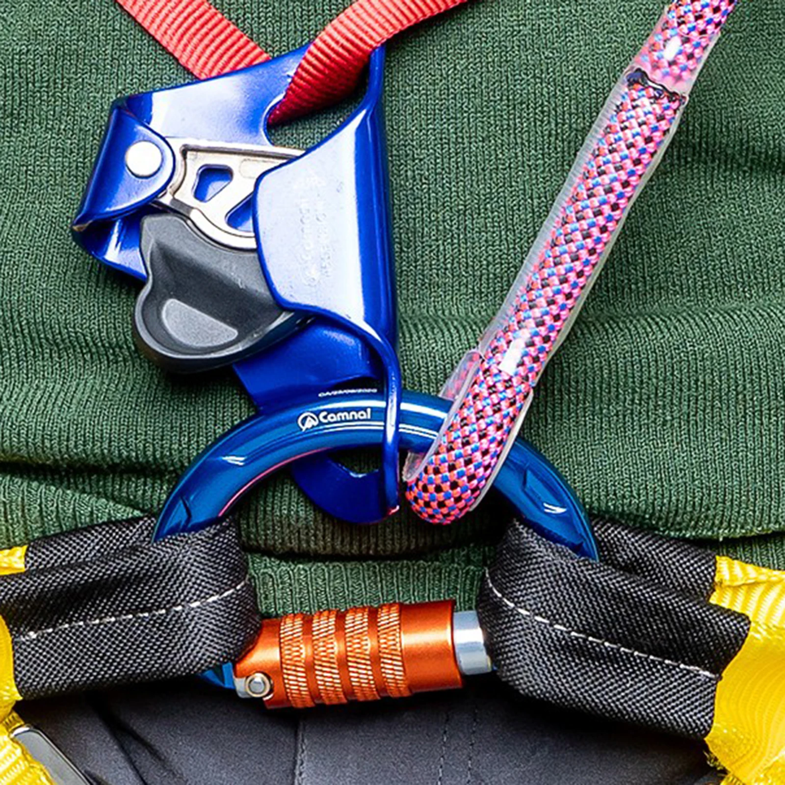 20KN Aluminum D-Shape Carabiner Screw Locking Hook Rock Climbing Caving Rescuing Gym Sport Hiking Caribiner Backpack Belt Holder