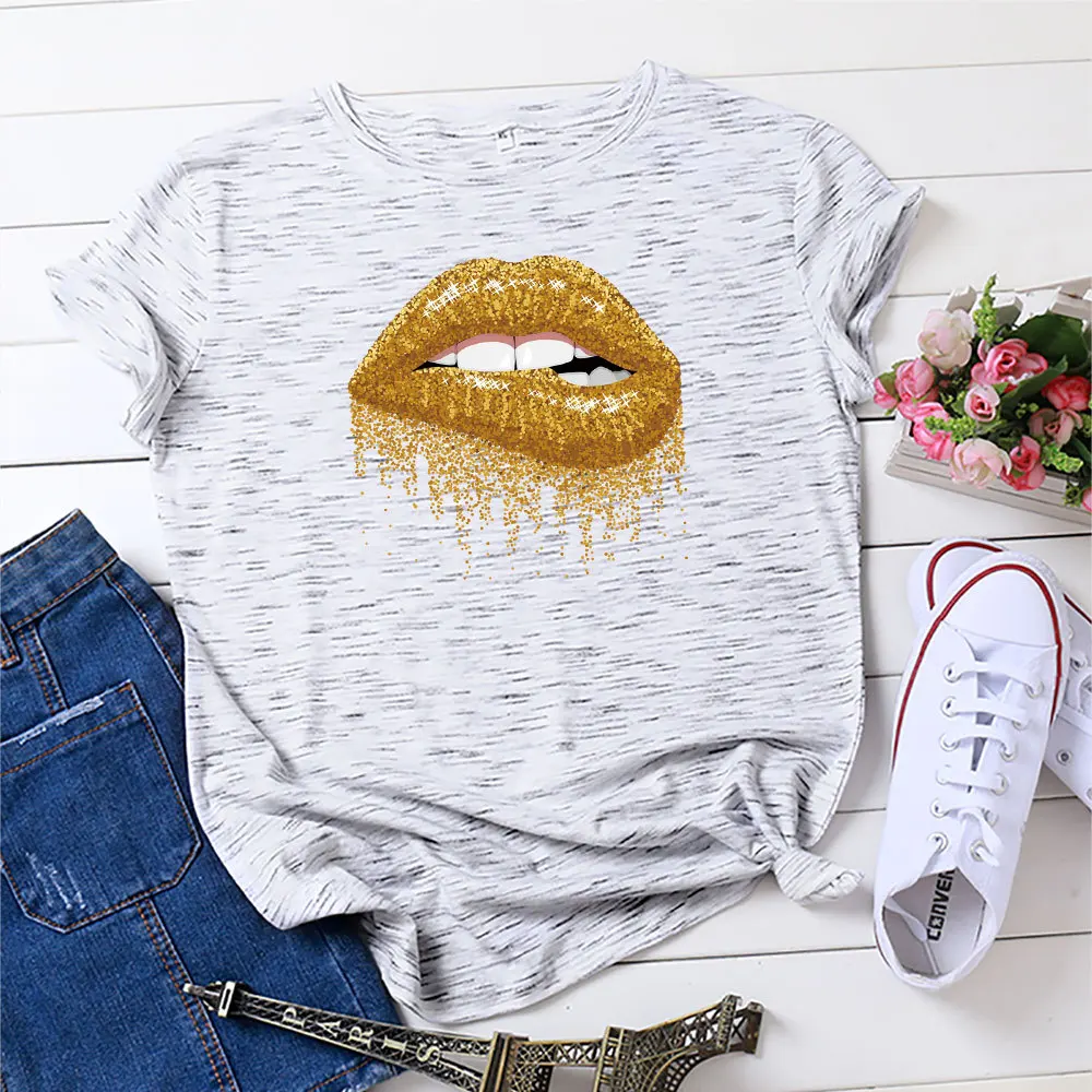 JFUNCY 100% Cotton Summer Women T Shirt O-neck Short Sleeve Tees Tops Plus Size S-5xl Casual Female T-shirts