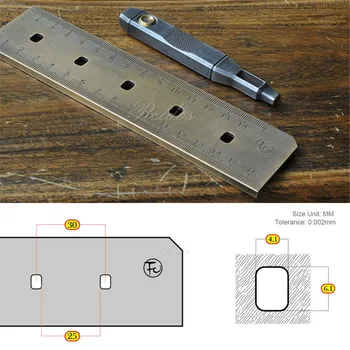 

RCIDOS FC Manual leather auxiliary ruler,belt hole puncher positioning auxiliary ruler