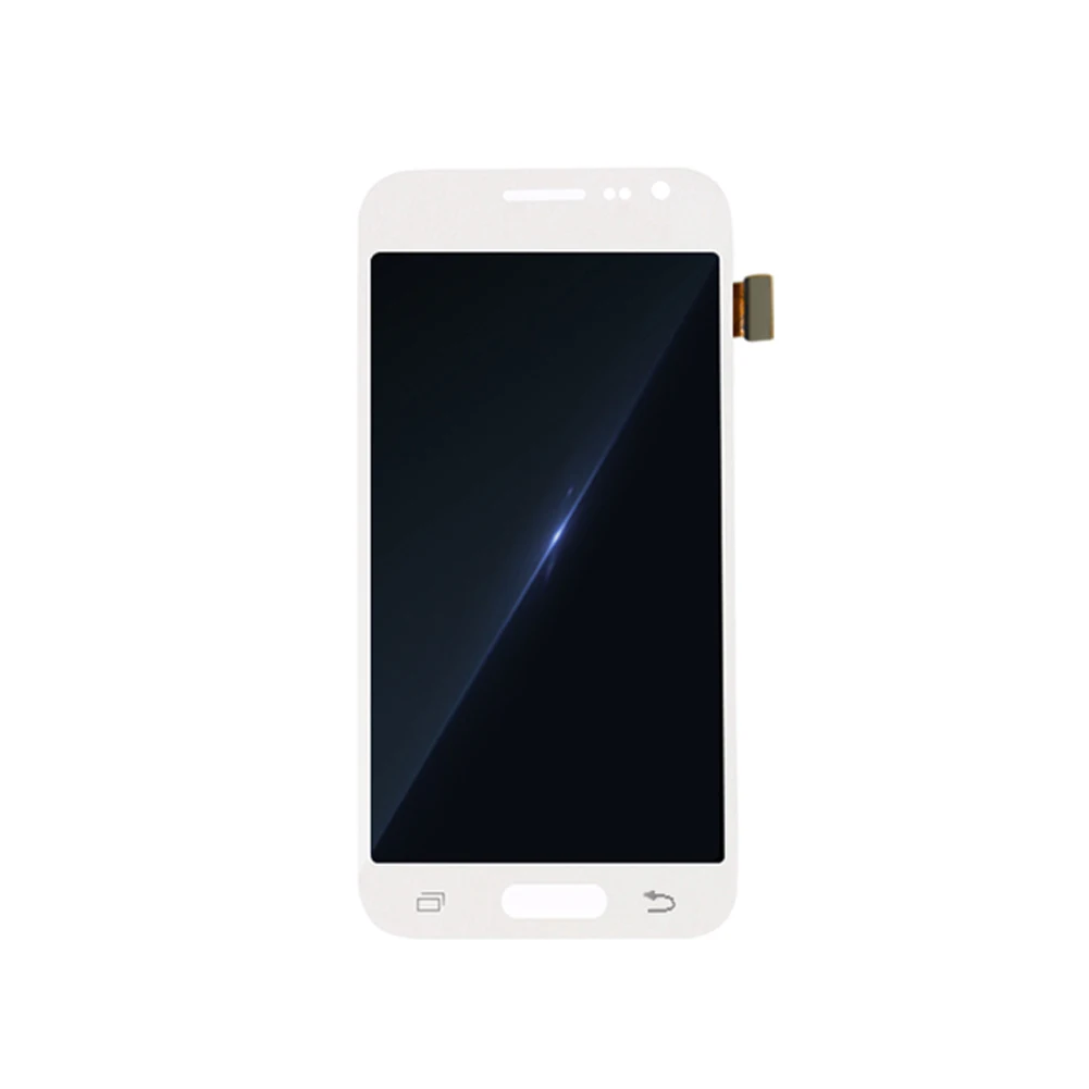 Yuanlin lcd сенсорный экран дигитайзер без рамки для samsung Galaxy J2 J200F J200M J200H аксессуары для телефонов ел화면 면 - Цвет: Белый