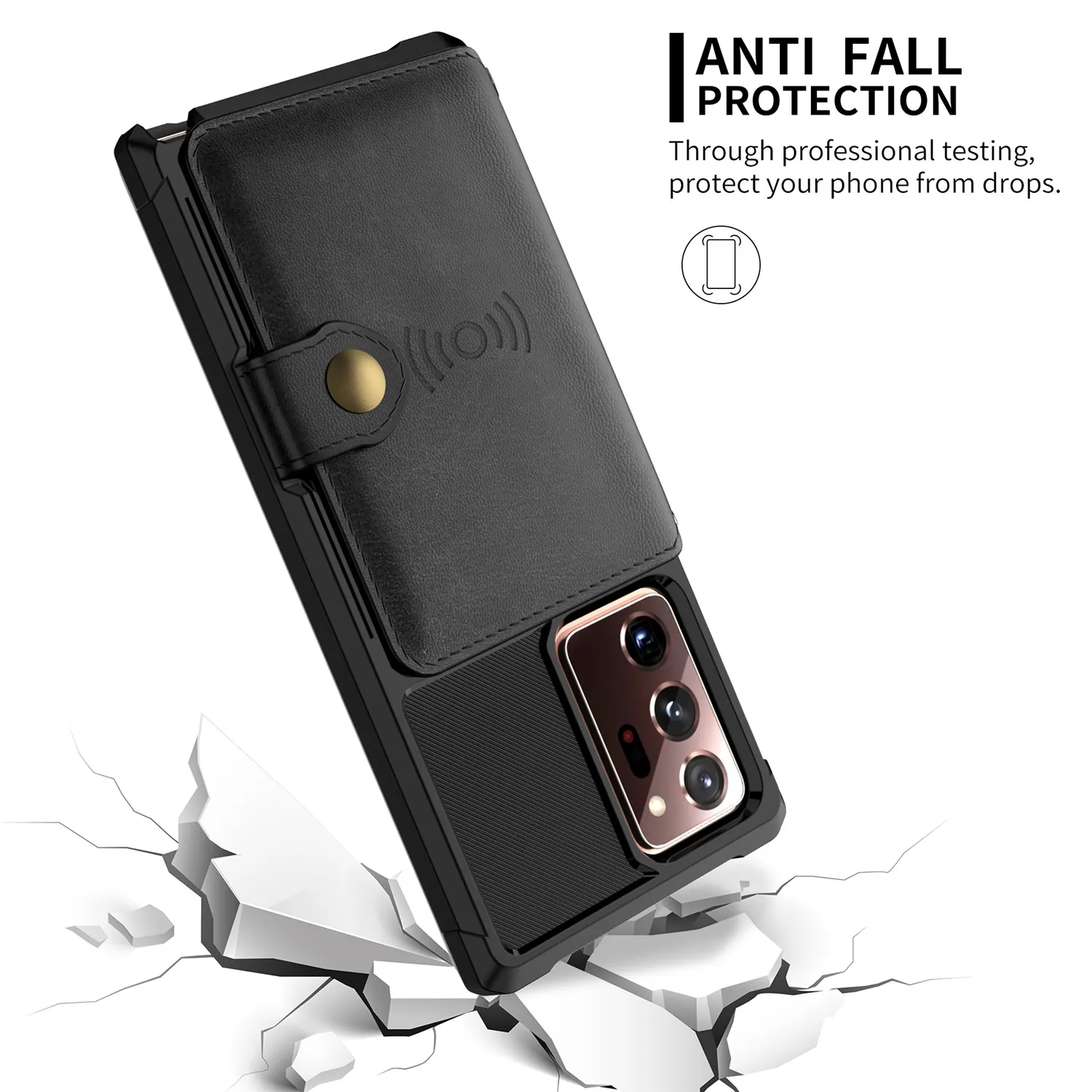 for Samsung Galaxy Note 20 Ultra/Note 20 5G Credit Card Case PU Leather Flip Wallet Cover with Photo Holder Hard Back Cover
