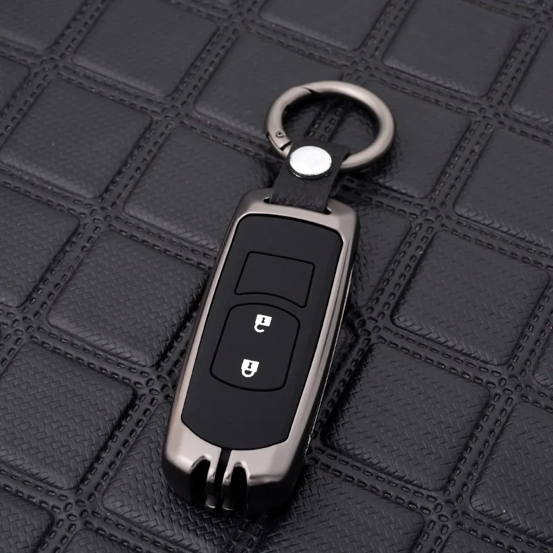 Цинковый сплав+ силиконовый чехол для ключей от машины с полным покрытием для Mazda 2 3 6 Axela Atenza CX-5 CX5 CX-7 CX-9 2/3 кнопки - Название цвета: A-gun