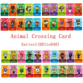 

NS Game Series 1 (001 to 040) Animal Crossing Card Amiibo Card Work for English version